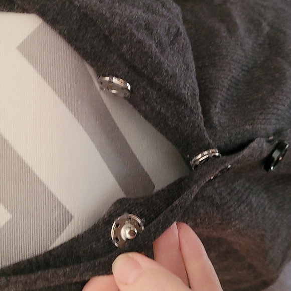 Michael KORS sz medium gray cardigan sweater WT258 - Picture 3 of 4